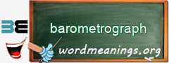 WordMeaning blackboard for barometrograph